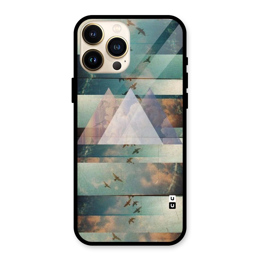 Three Triangles Glass Back Case for iPhone 13 Pro Max