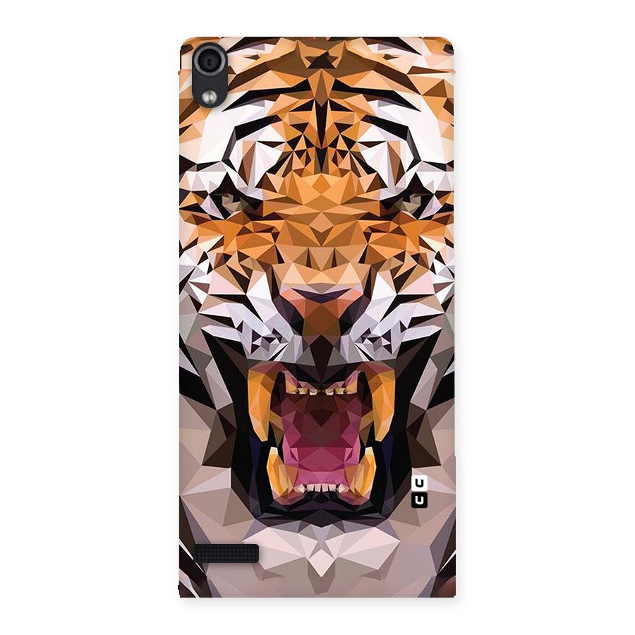 Tiger Abstract Art Back Case for Ascend P6
