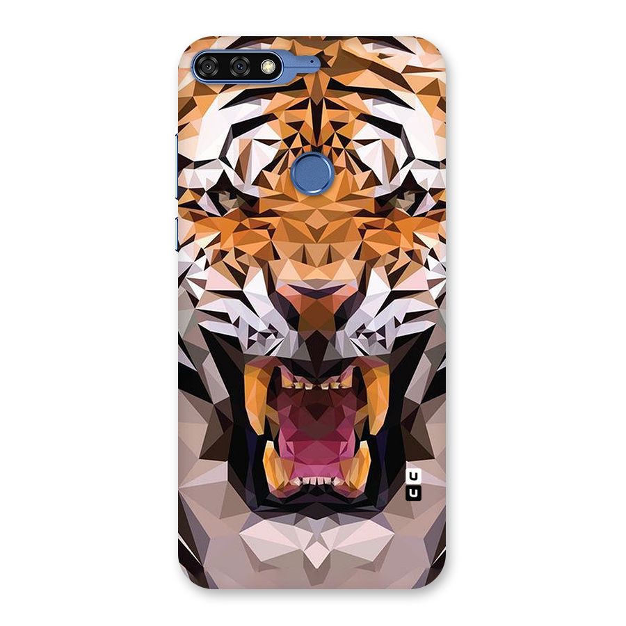 Tiger Abstract Art Back Case for Honor 7C