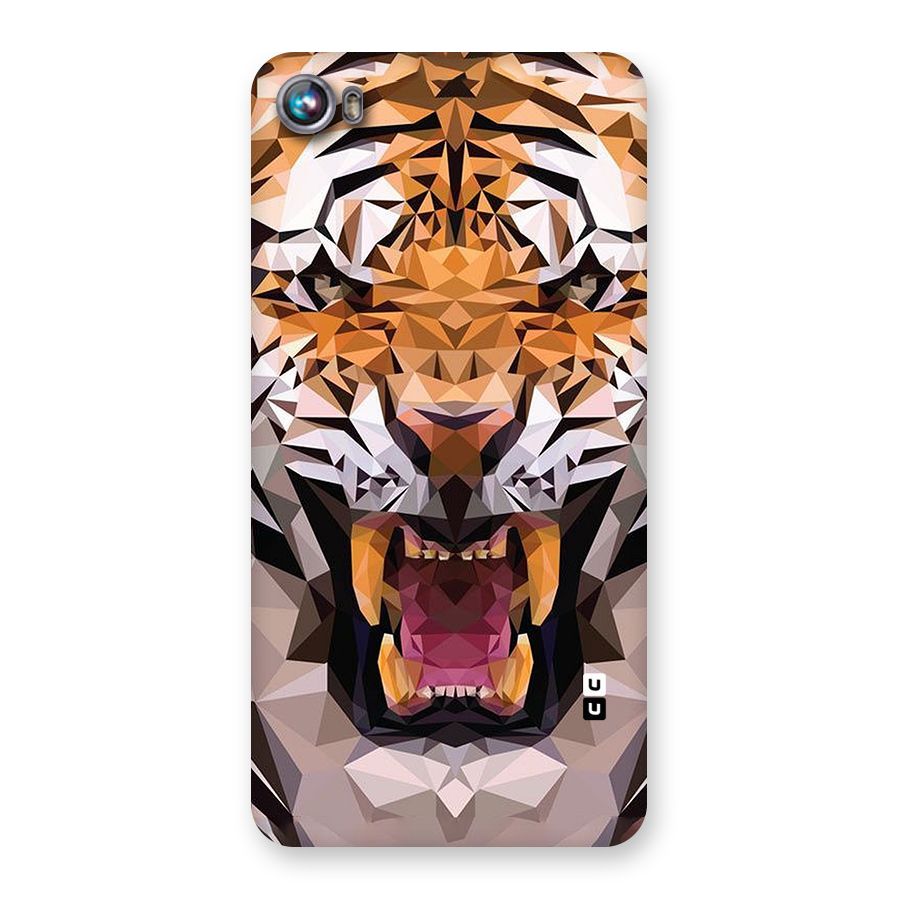 Tiger Abstract Art Back Case for Micromax Canvas Fire 4 A107