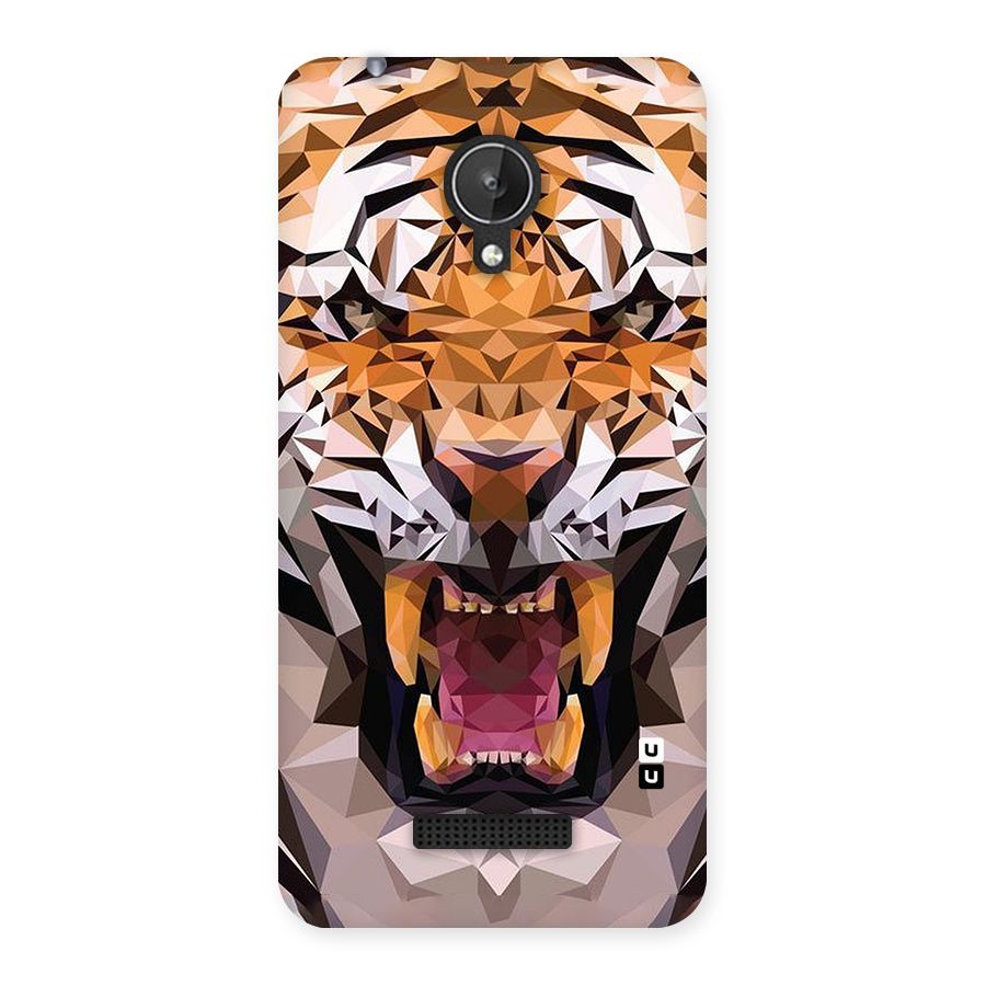 Tiger Abstract Art Back Case for Micromax Canvas Spark Q380