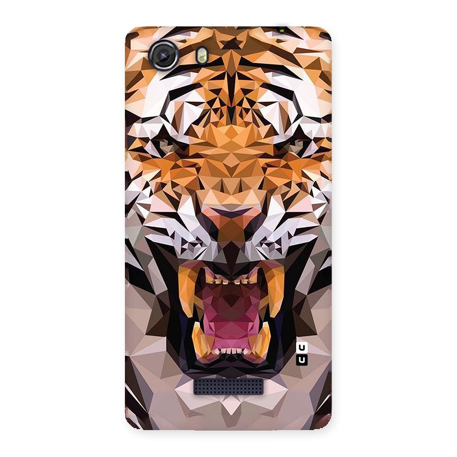 Tiger Abstract Art Back Case for Micromax Unite 3