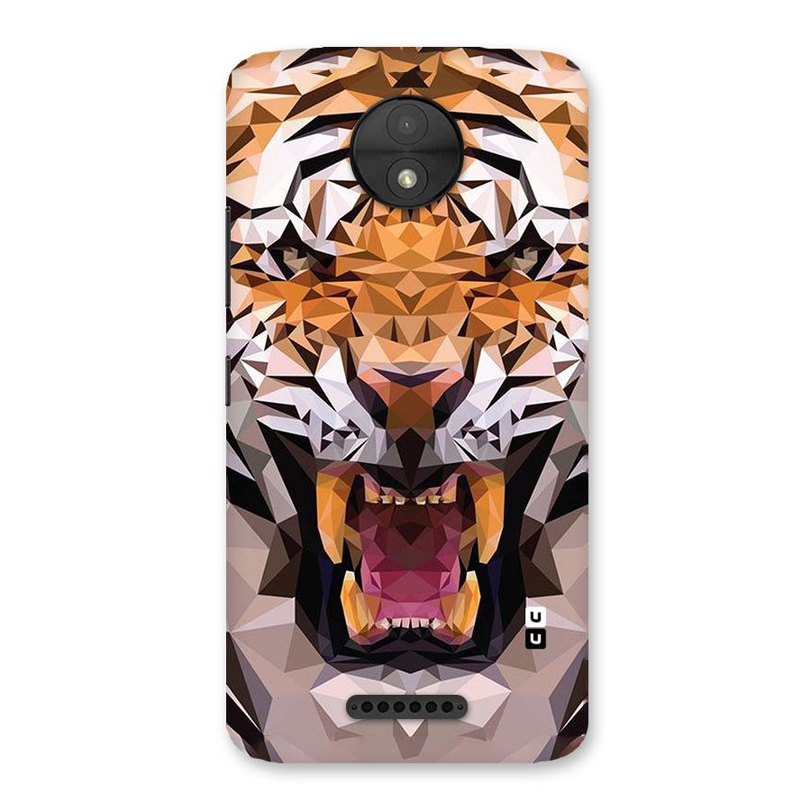 Tiger Abstract Art Back Case for Moto C
