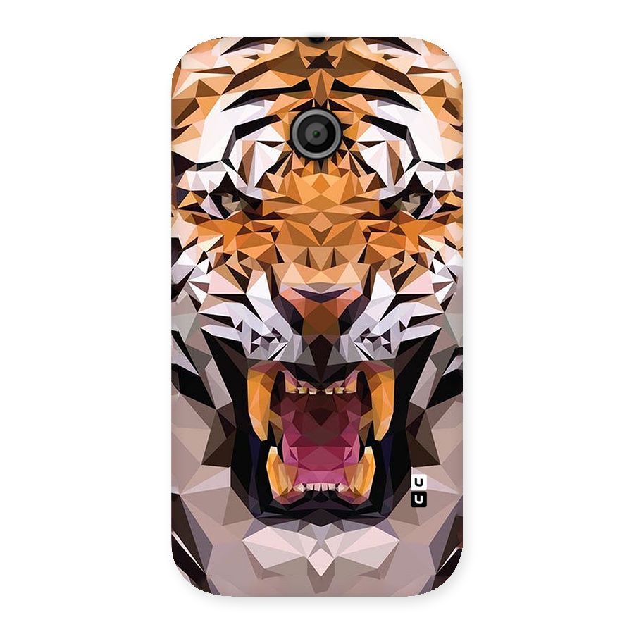 Tiger Abstract Art Back Case for Moto E