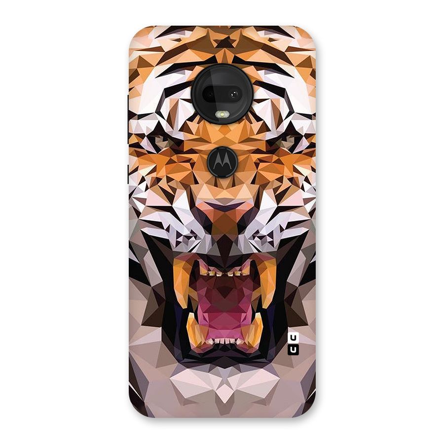 Tiger Abstract Art Back Case for Moto G7
