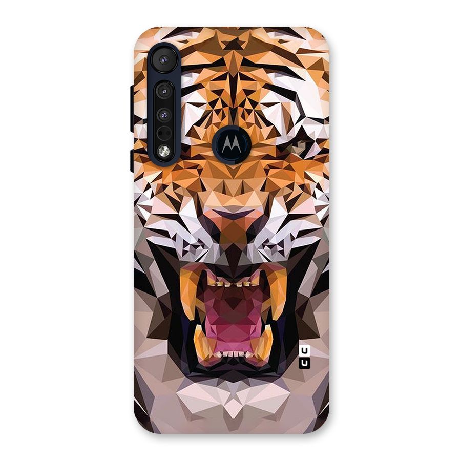 Tiger Abstract Art Back Case for Motorola One Macro