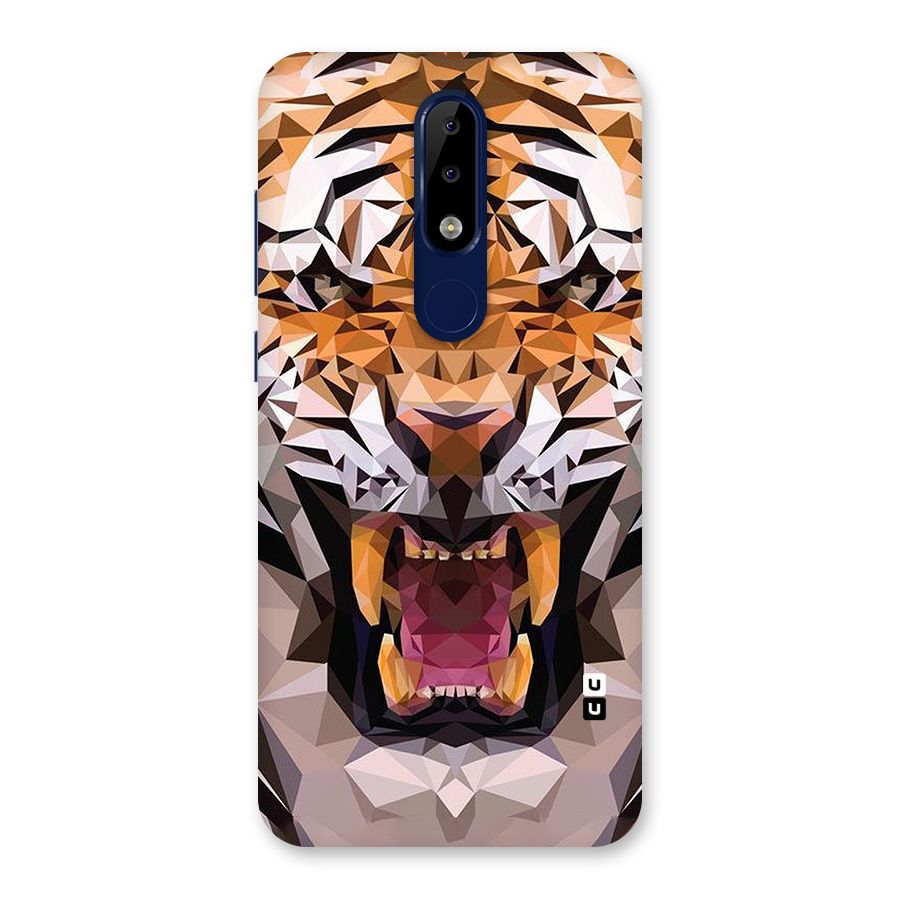 Tiger Abstract Art Back Case for Nokia 5.1 Plus