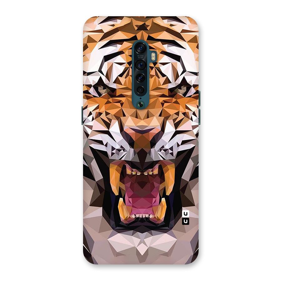 Tiger Abstract Art Back Case for Oppo Reno2