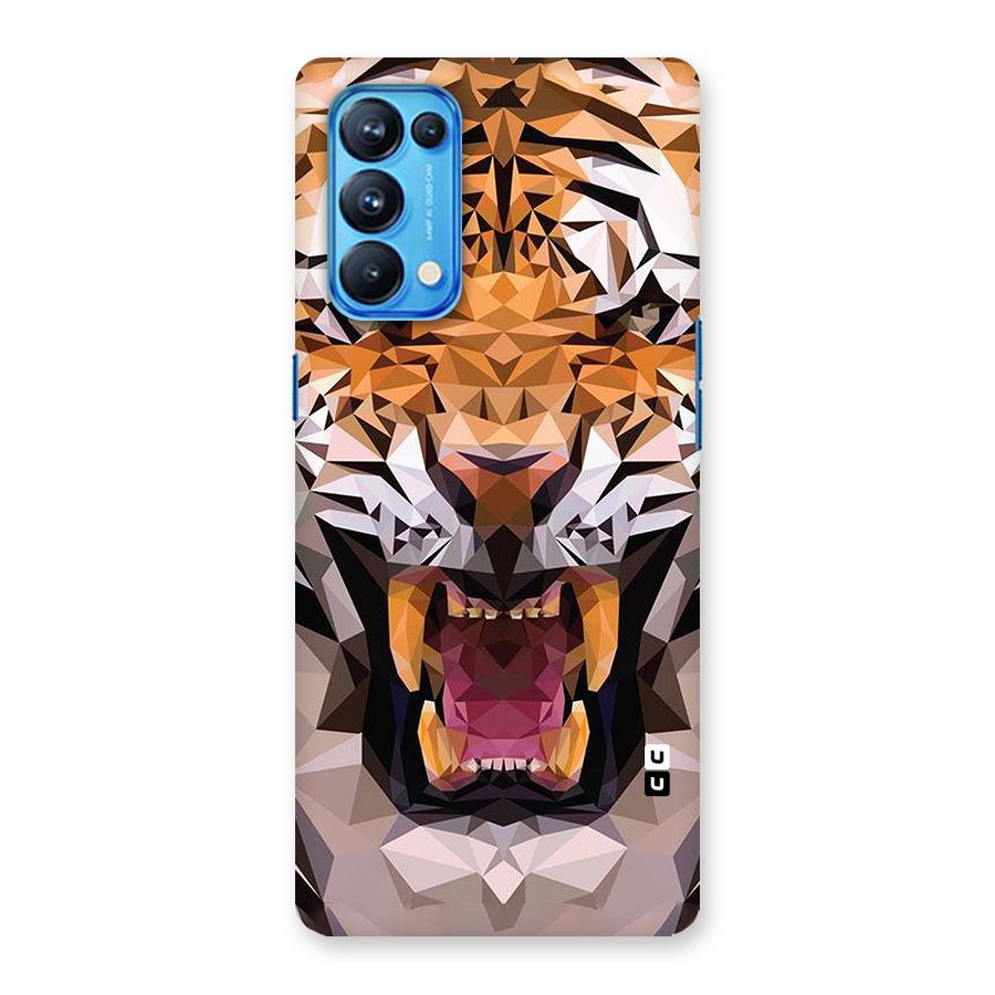 Tiger Abstract Art Back Case for Oppo Reno5 Pro 5G
