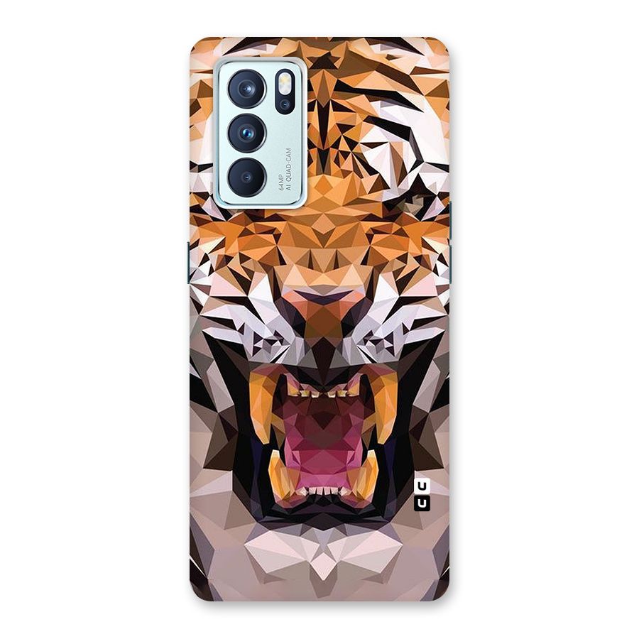 Tiger Abstract Art Back Case for Oppo Reno6 Pro 5G