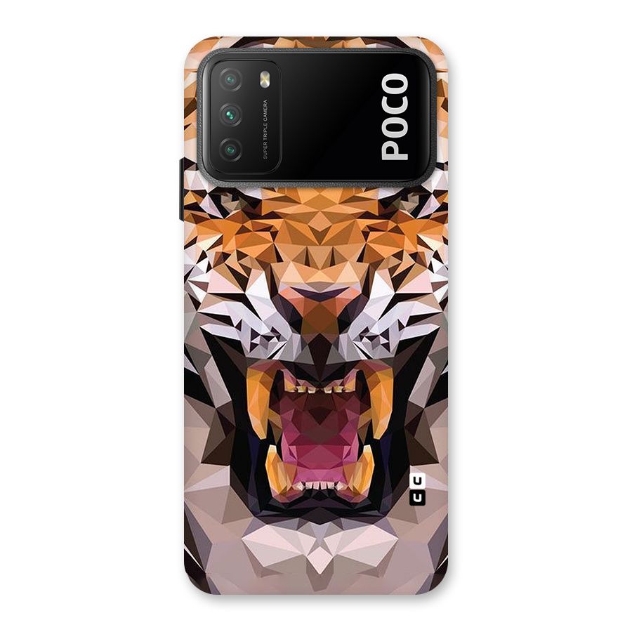 Tiger Abstract Art Back Case for Poco M3
