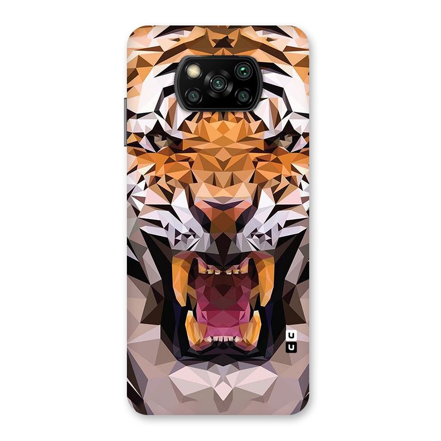 Tiger Abstract Art Back Case for Poco X3