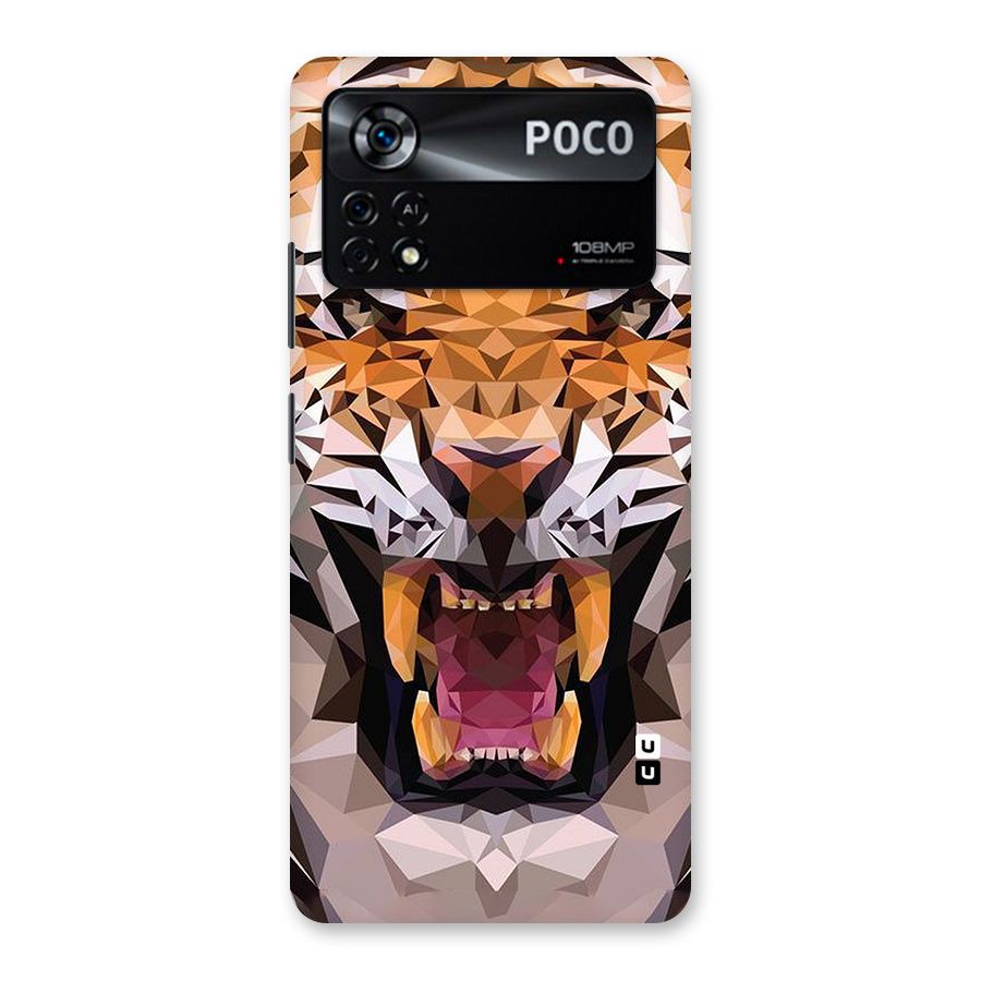 Tiger Abstract Art Back Case for Poco X4 Pro 5G