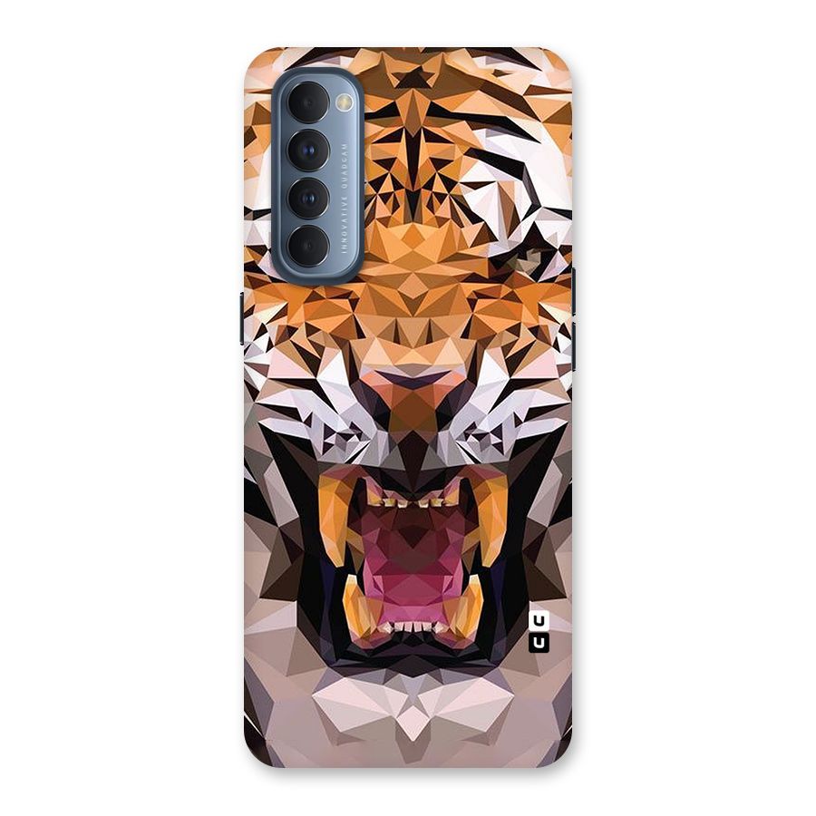 Tiger Abstract Art Back Case for Reno4 Pro