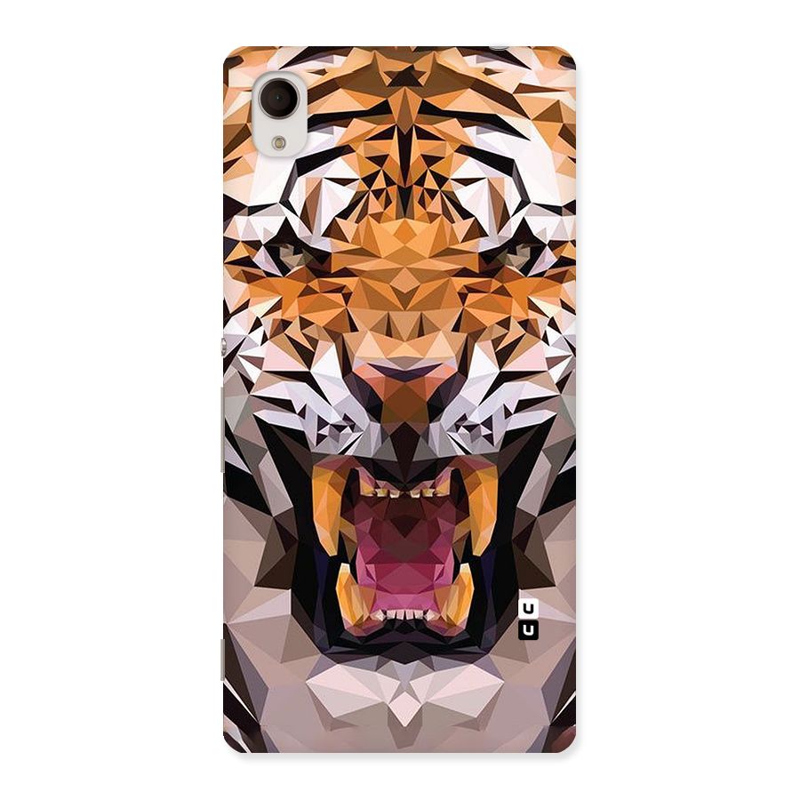 Tiger Abstract Art Back Case for Sony Xperia M4