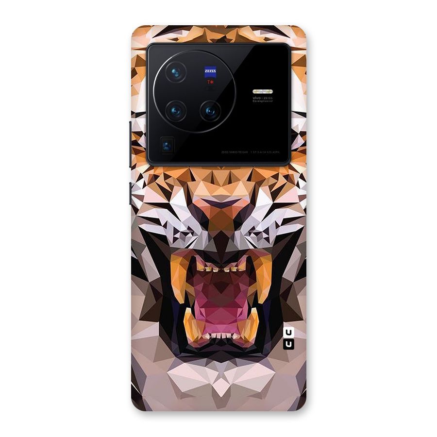 Tiger Abstract Art Back Case for Vivo X80 Pro
