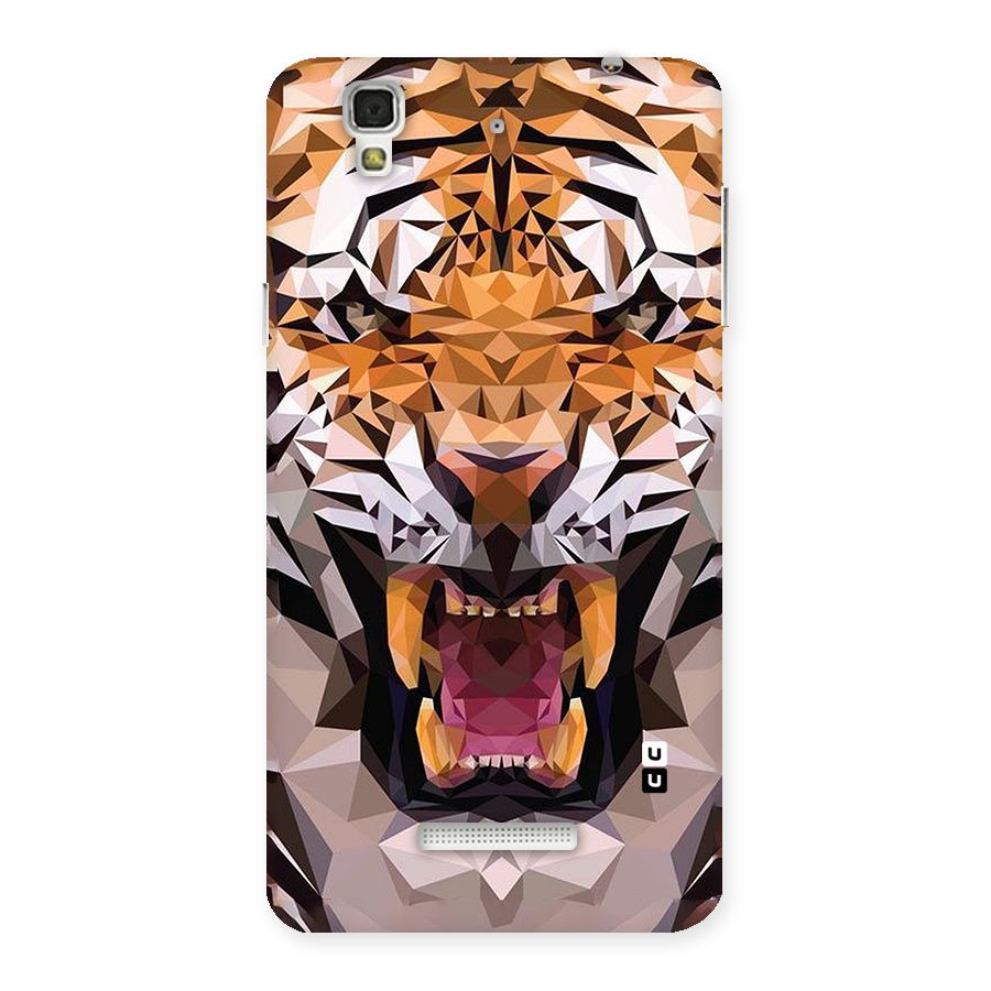 Tiger Abstract Art Back Case for Yu Yureka