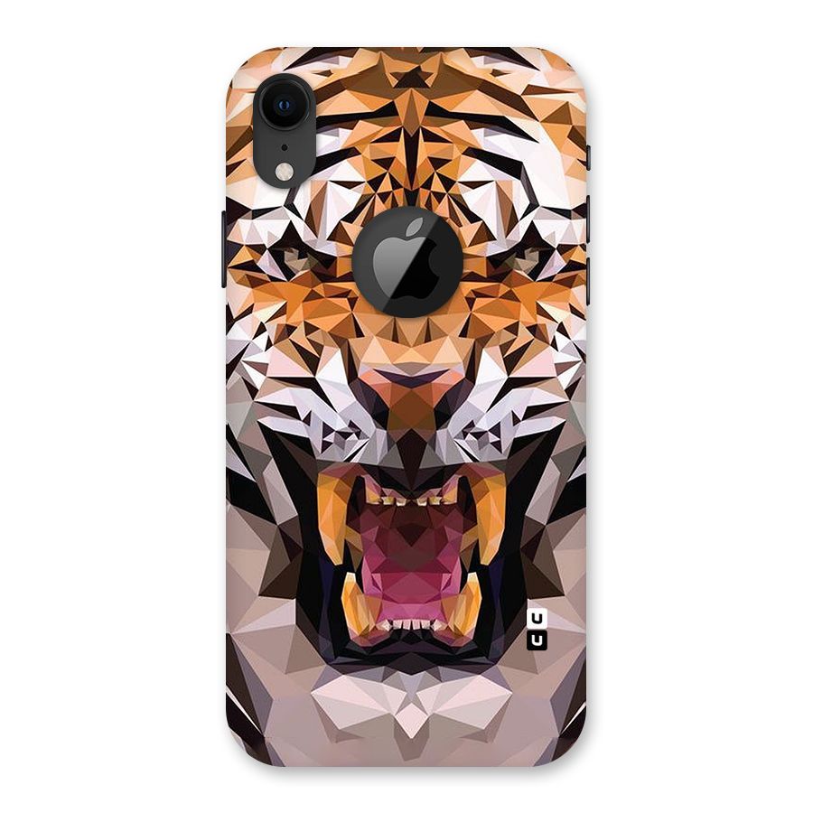 Tiger Abstract Art Back Case for iPhone XR Logo Cut
