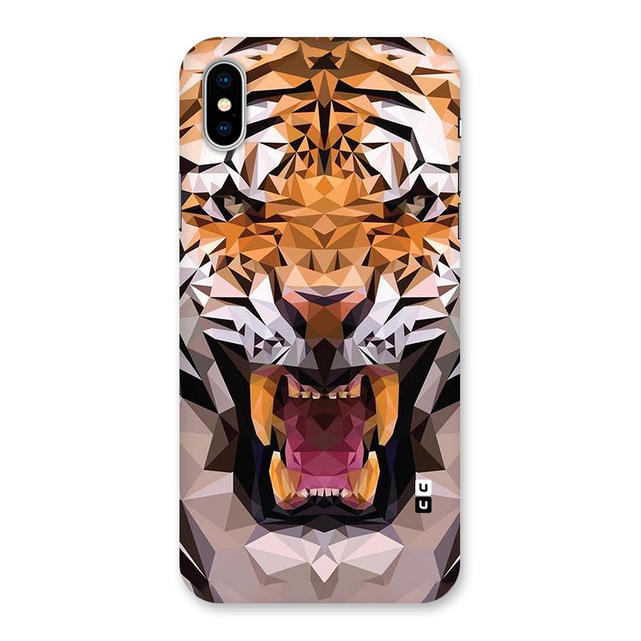 Tiger Abstract Art Back Case for iPhone XS