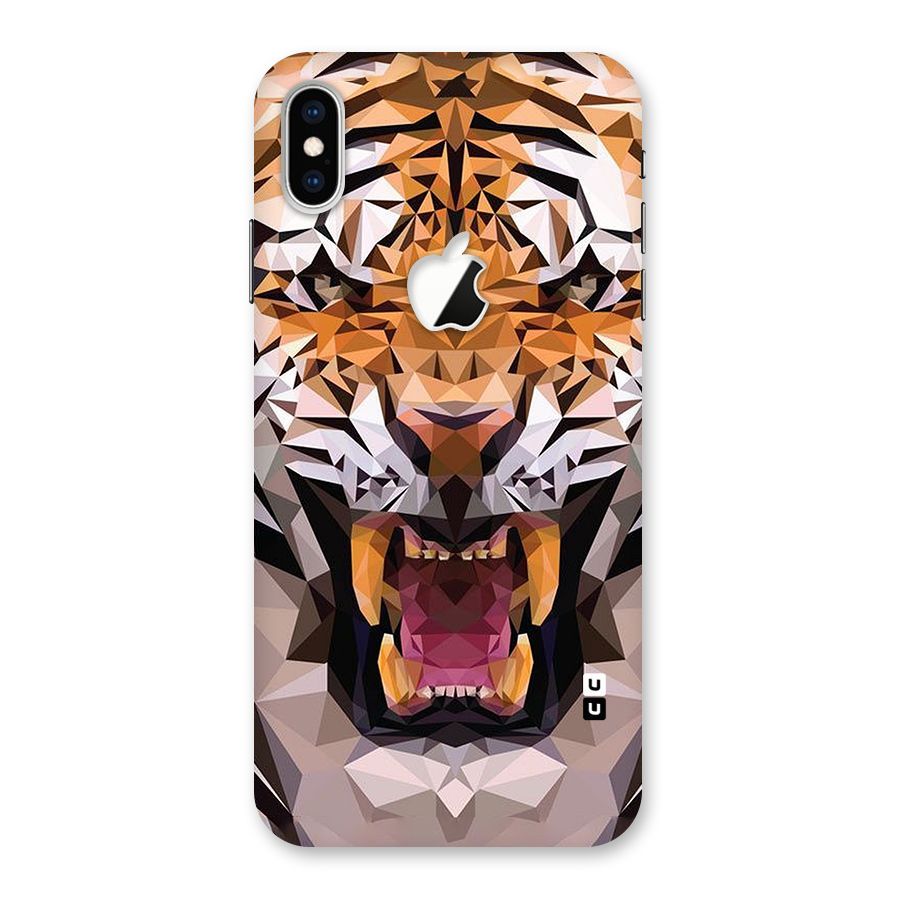 Tiger Abstract Art Back Case for iPhone XS Max Apple Cut