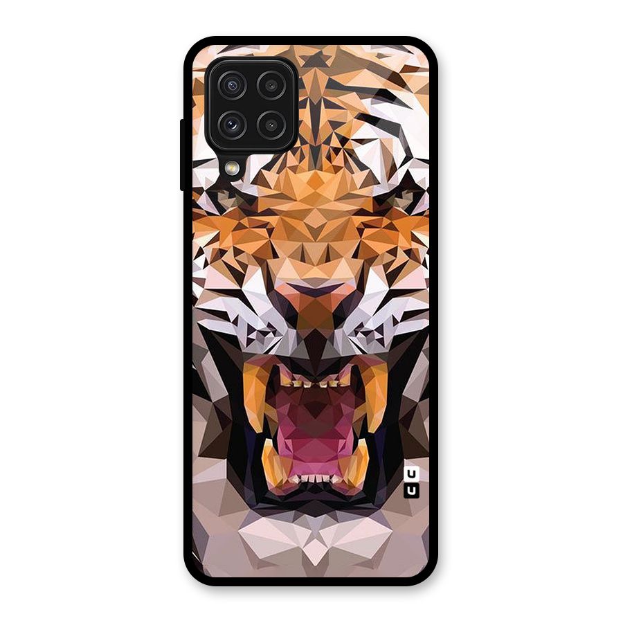 Tiger Abstract Art Glass Back Case for Galaxy A22 4G