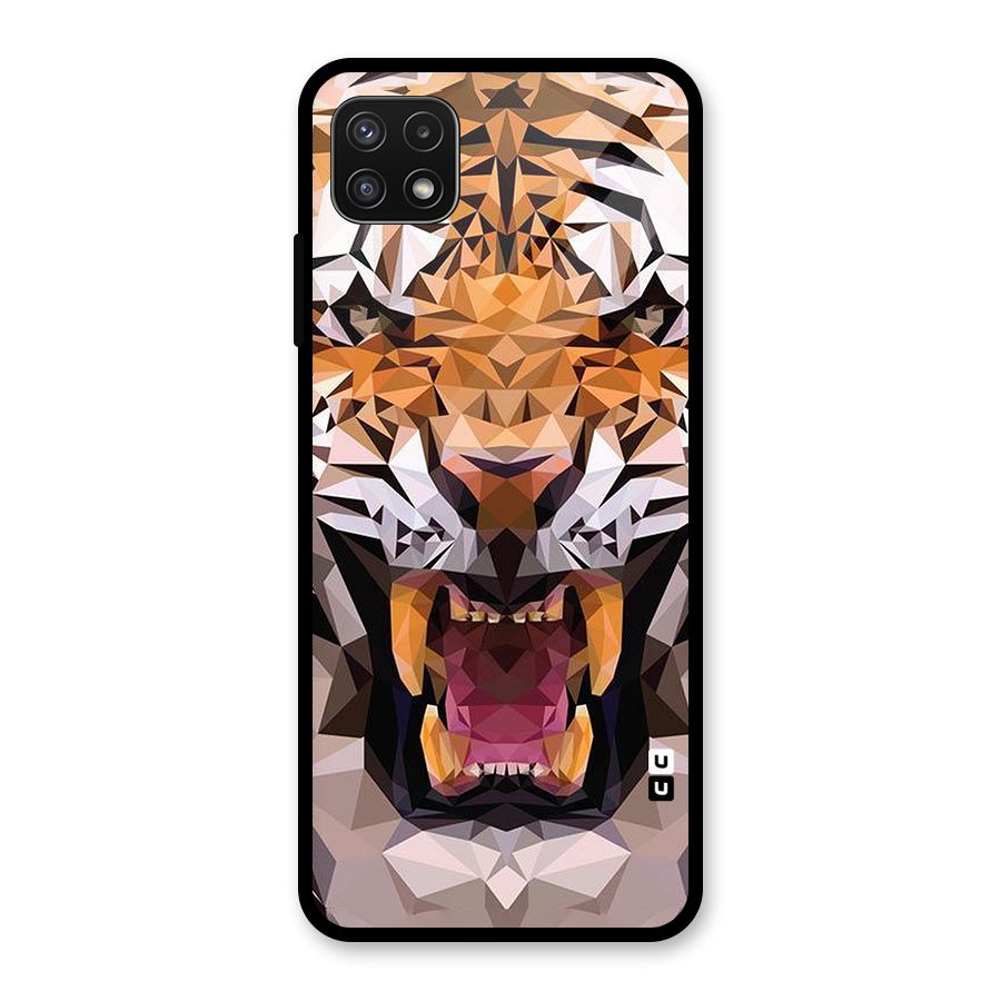 Tiger Abstract Art Glass Back Case for Galaxy A22 5G