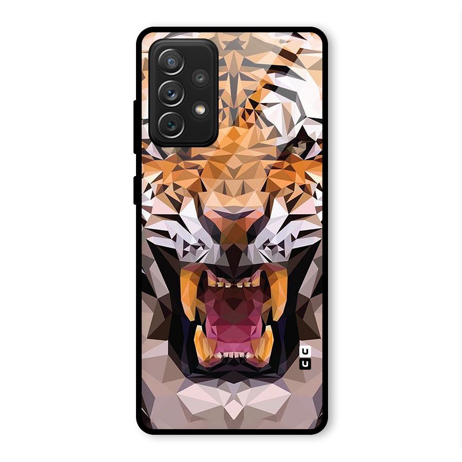 Tiger Abstract Art Glass Back Case for Galaxy A72