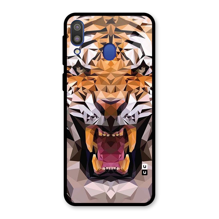 Tiger Abstract Art Glass Back Case for Galaxy M20