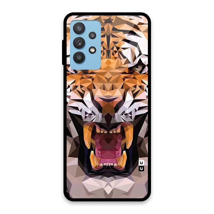 Tiger Abstract Art Glass Back Case for Galaxy M32 5G