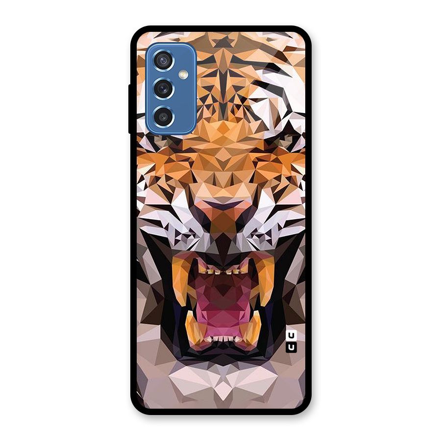 Tiger Abstract Art Glass Back Case for Galaxy M52 5G