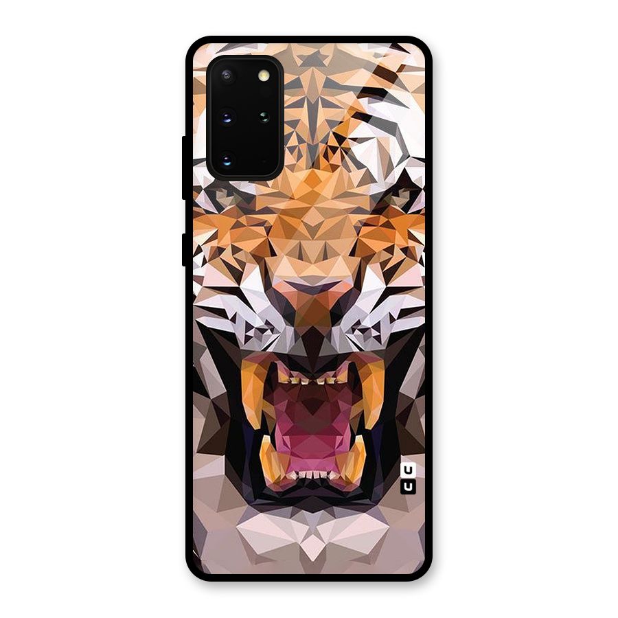 Tiger Abstract Art Glass Back Case for Galaxy S20 Plus
