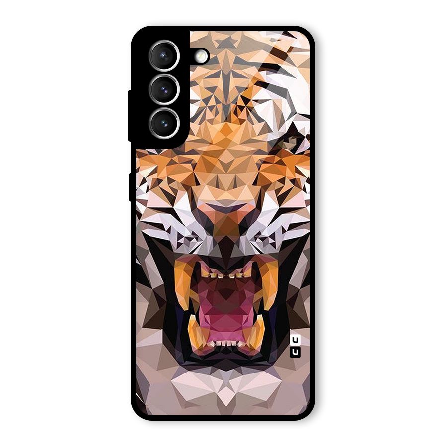 Tiger Abstract Art Glass Back Case for Galaxy S21 5G