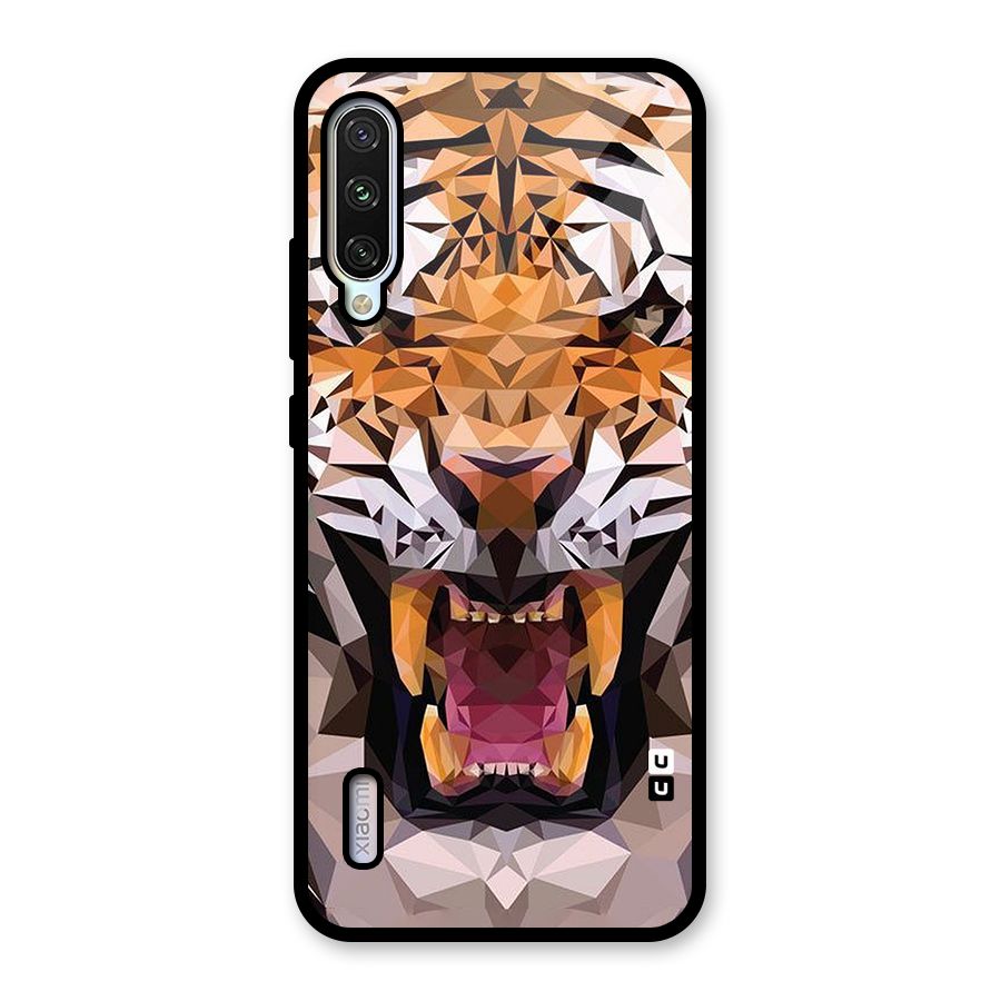 Tiger Abstract Art Glass Back Case for Mi A3