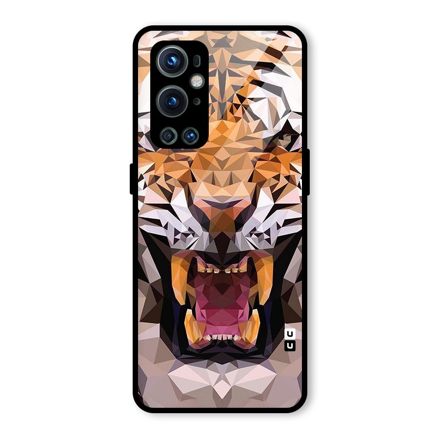 Tiger Abstract Art Glass Back Case for OnePlus 9 Pro