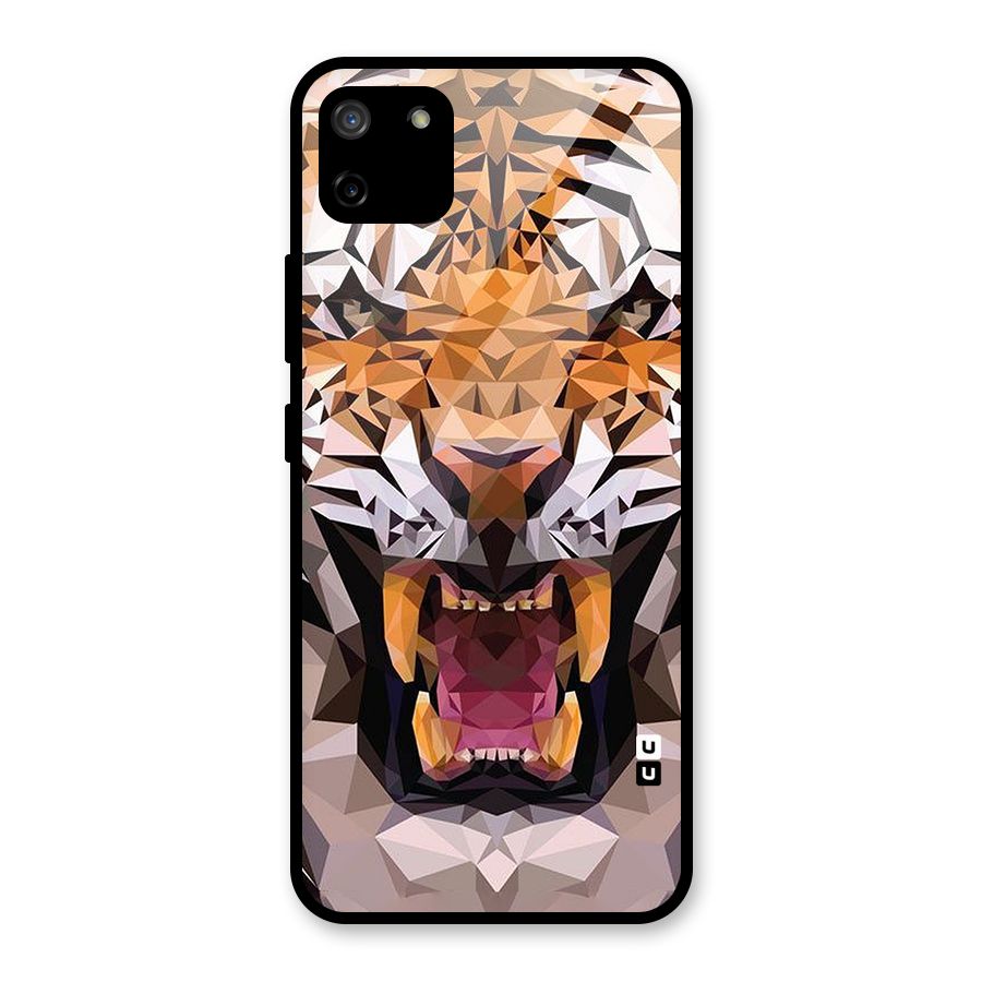 Tiger Abstract Art Glass Back Case for Realme C11