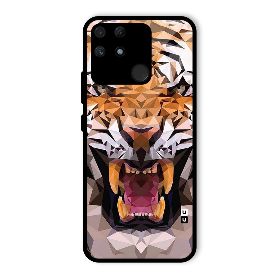 Tiger Abstract Art Glass Back Case for Realme Narzo 50A