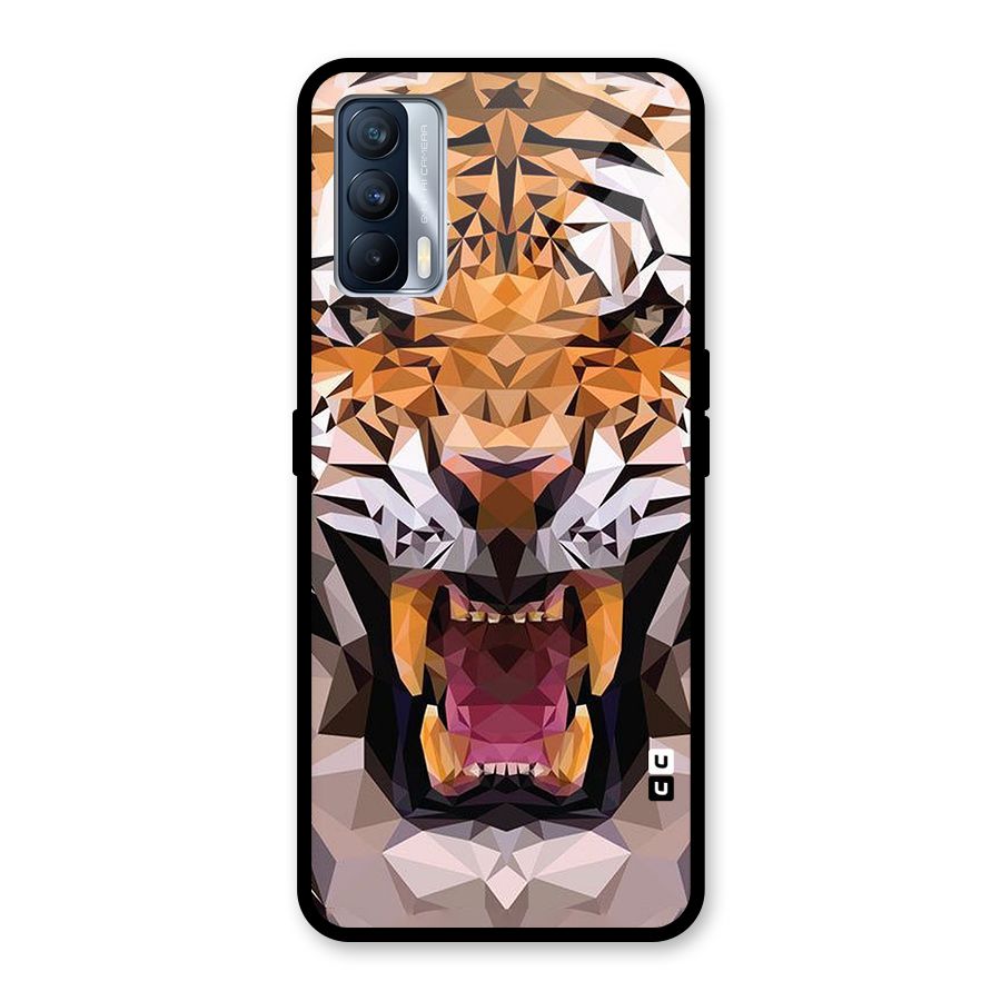 Tiger Abstract Art Glass Back Case for Realme X7