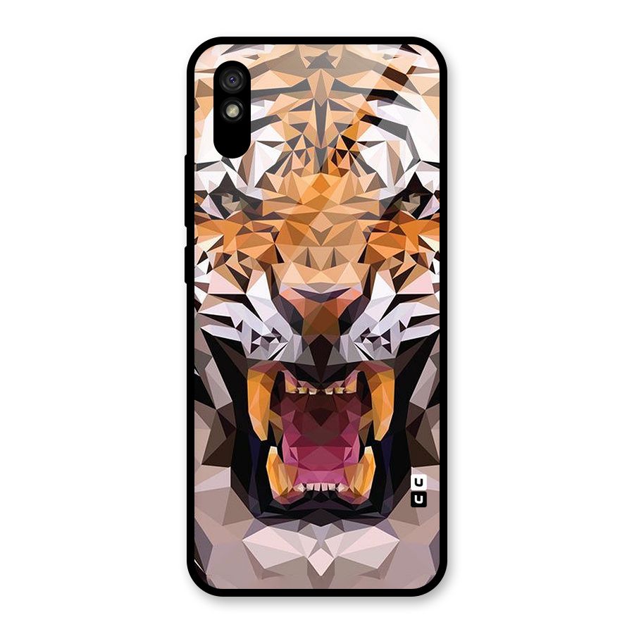 Tiger Abstract Art Glass Back Case for Redmi 9A