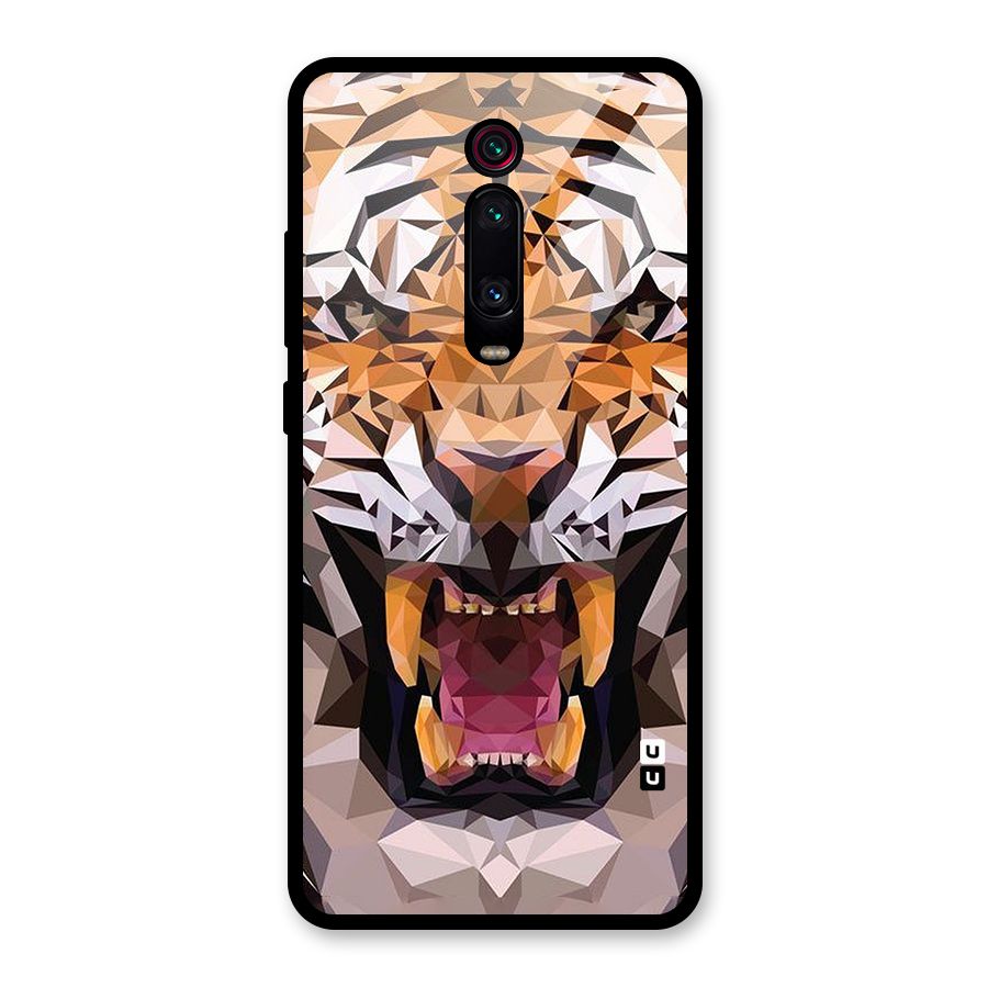 Tiger Abstract Art Glass Back Case for Redmi K20