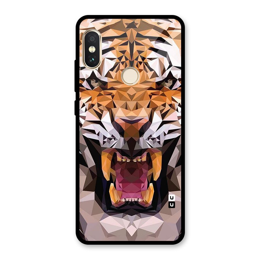 Tiger Abstract Art Glass Back Case for Redmi Note 5 Pro