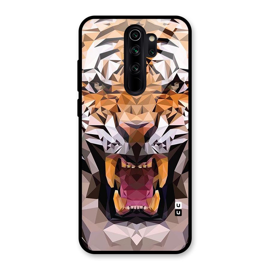 Tiger Abstract Art Glass Back Case for Redmi Note 8 Pro