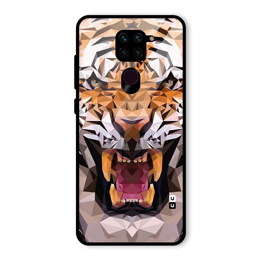 Tiger Abstract Art Glass Back Case for Redmi Note 9