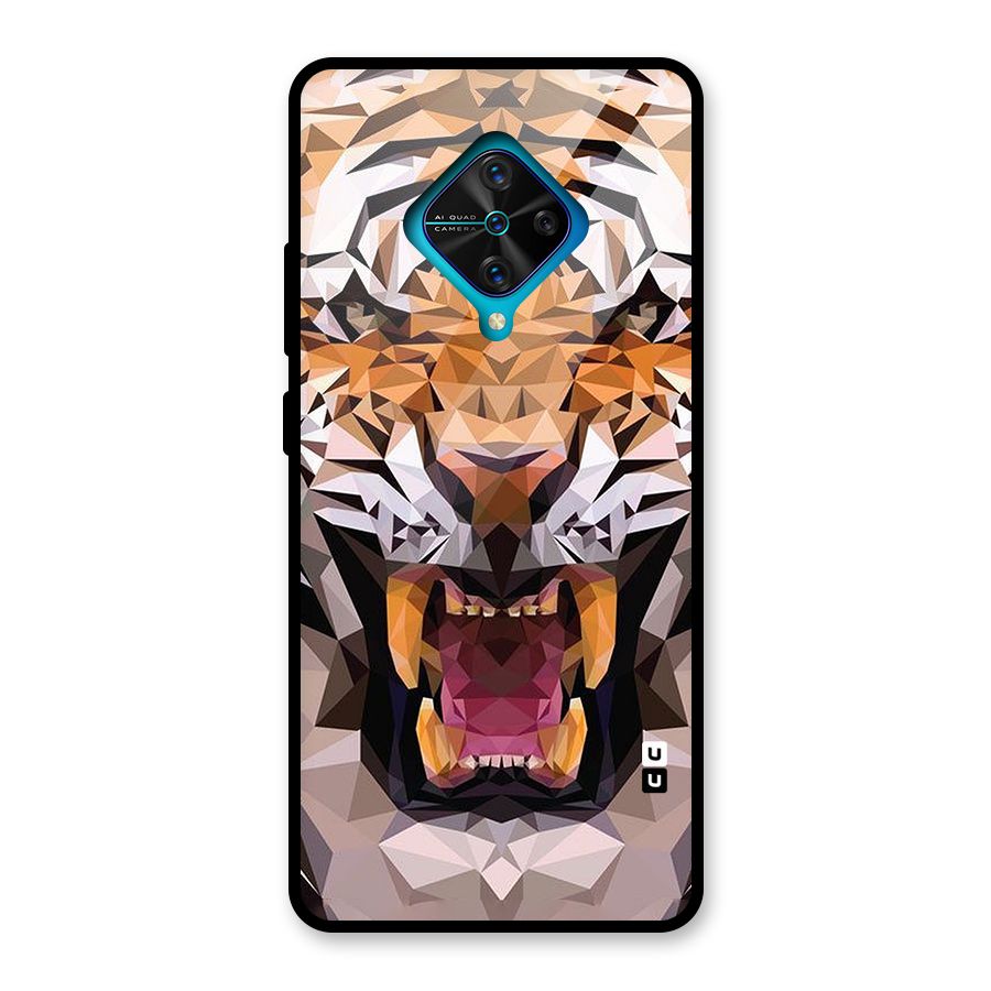 Tiger Abstract Art Glass Back Case for Vivo S1 Pro
