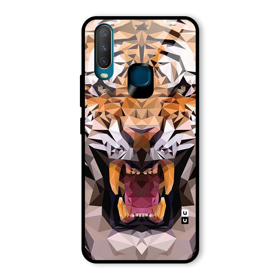 Tiger Abstract Art Glass Back Case for Vivo U10