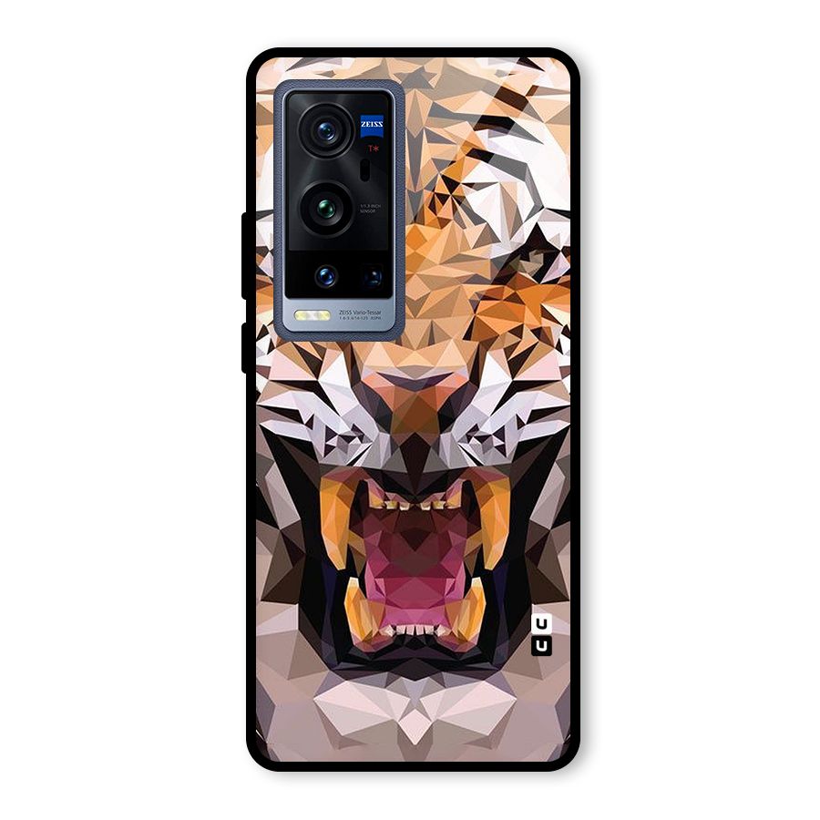 Tiger Abstract Art Glass Back Case for Vivo X60 Pro Plus