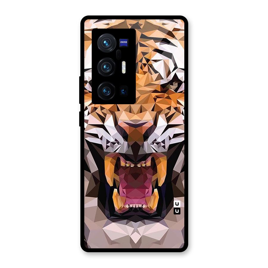 Tiger Abstract Art Glass Back Case for Vivo X70 Pro Plus