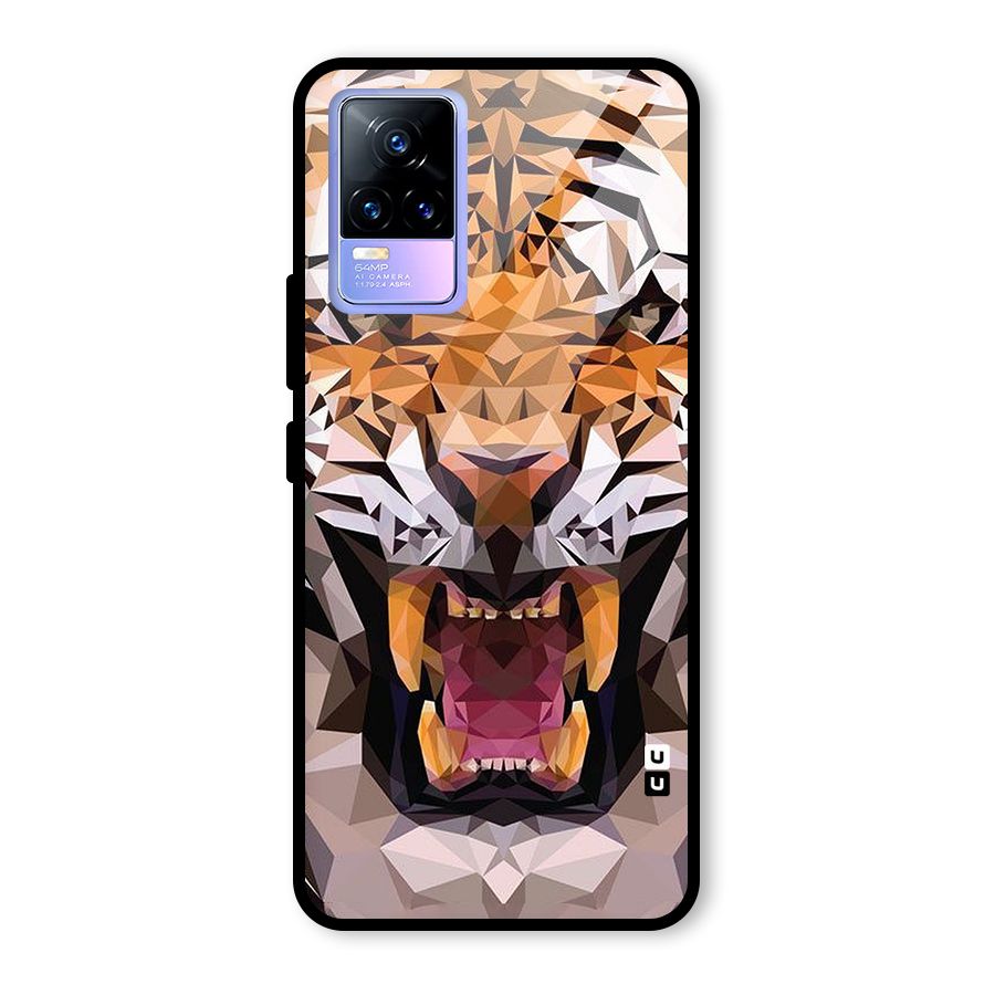 Tiger Abstract Art Glass Back Case for Vivo Y73