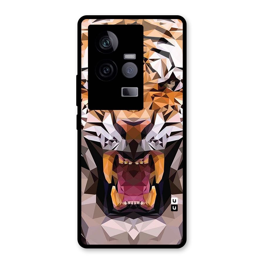 Tiger Abstract Art Glass Back Case for Vivo iQOO 11 5G