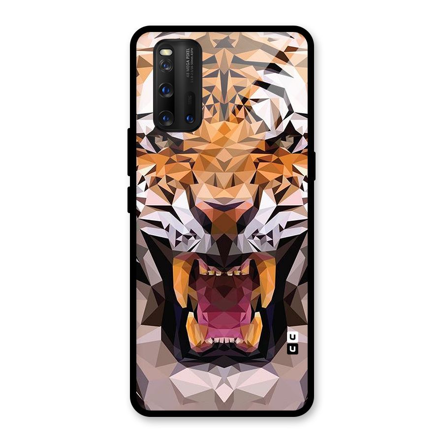 Tiger Abstract Art Glass Back Case for Vivo iQOO 3