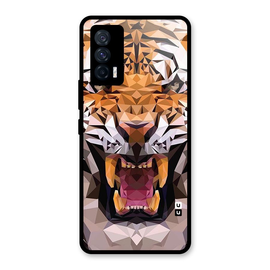 Tiger Abstract Art Glass Back Case for Vivo iQOO 7 5G